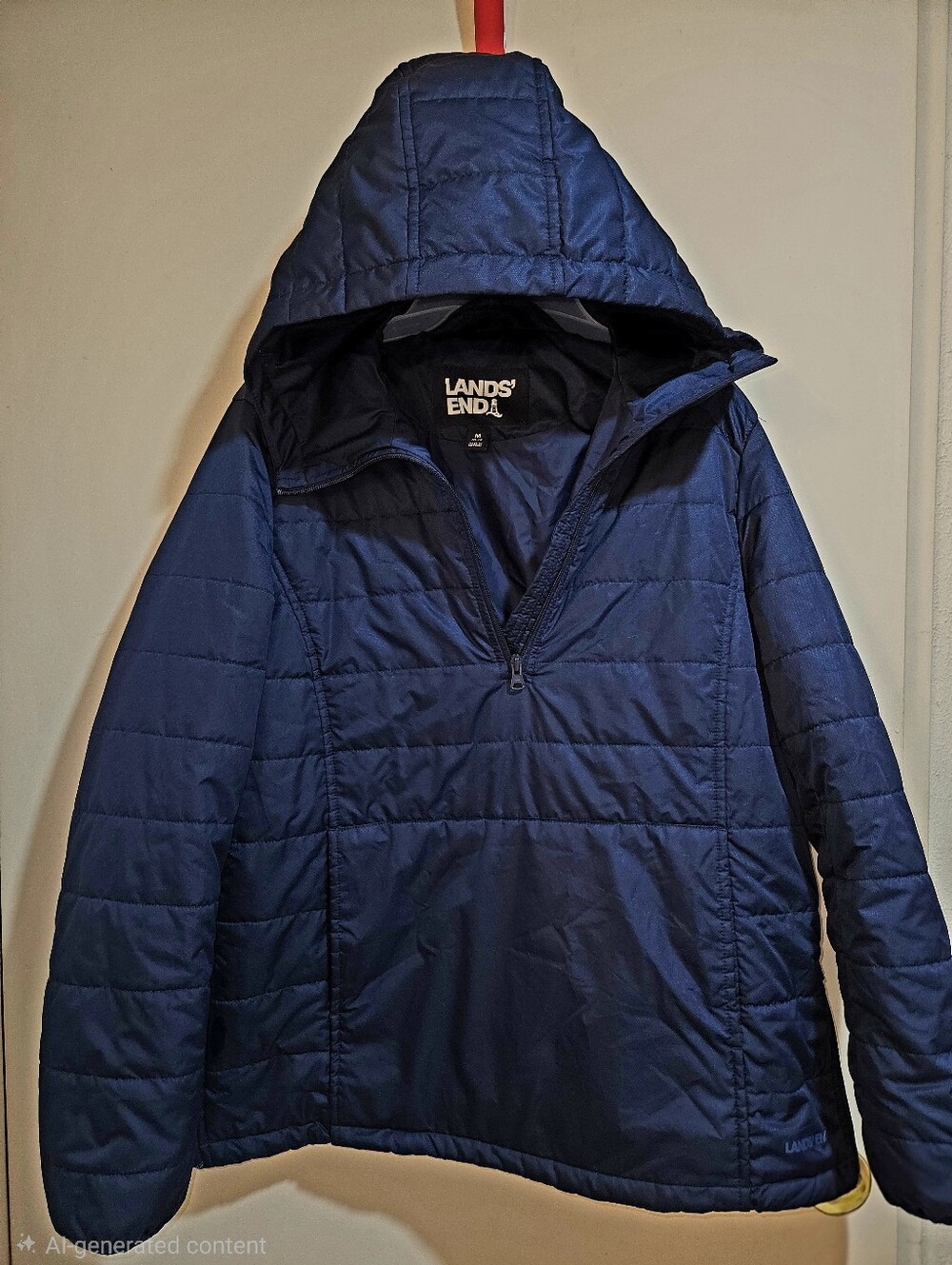 Lands End Women's Quilted Pullover Jacket